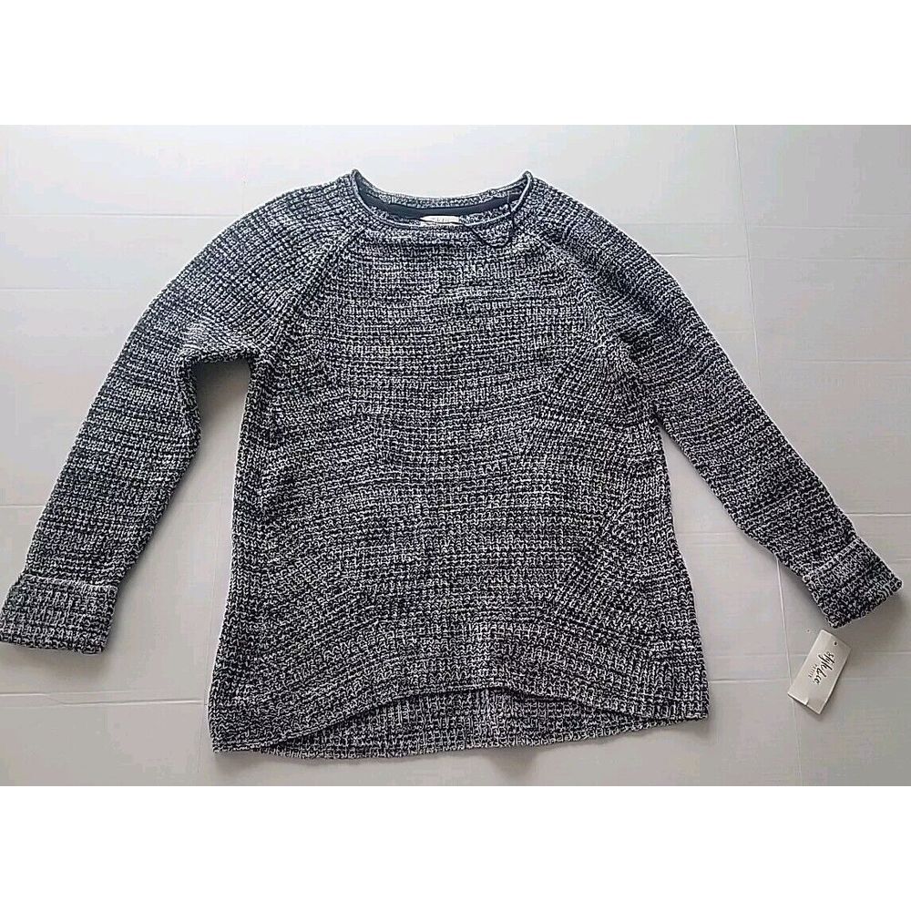 Style And Co Grey Multi Color Pullover Cuff Sleeve Rounded‎ Neck Sweater PL